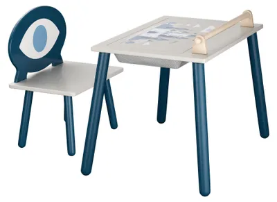 Zdjęcie produktu dla Lulù – Stacja wielofunkcyjna Montessori 60x52x47 cm z litego drewna dla dzieci w wieku 36 miesięcy