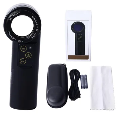 Image de Loupe portable avec éclairage LED, 10X