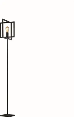 Obrázek produktu pro Stojací lampa kovová 160 cm černá E27 retro designová stojací lampa