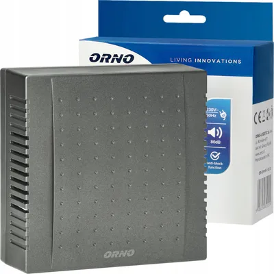 Produktbild von Orno | Türgong Quarto OR-DP-MR-149/GR - Graphit - Modernes Design - Zuverlässiger Klang - Einfache Montage