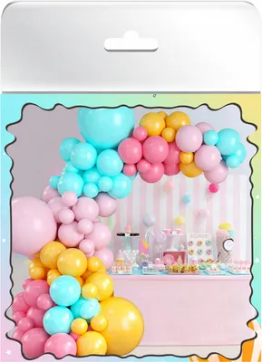 Image de Guirlande de ballons, rideau décoratif pour fête d'anniversaire, set de ballons