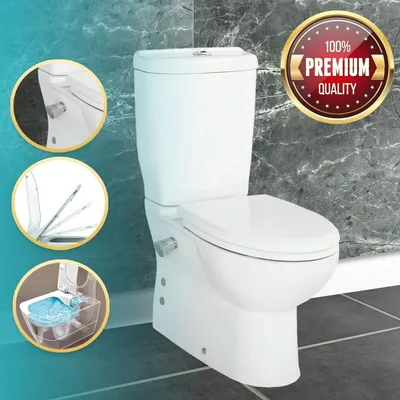 Immagine prodotto di WC compatto Creavit 60,2 x 35 x 39 cm con bidet e rubinetto cromato - Sedile
