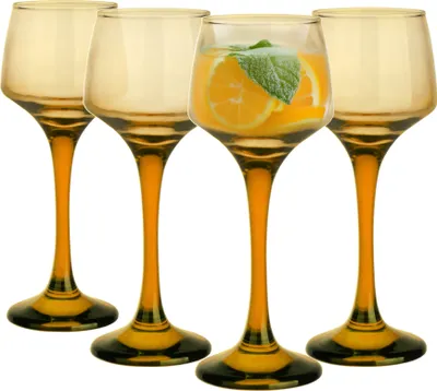 Produktbild von GLASMARK® honigfarbene Shotgläser 4-Set 75 ml Große 4 Stück Schnapsgläser Shots Tequila Glas Vodka Schnaps - Hochwertige Qualität