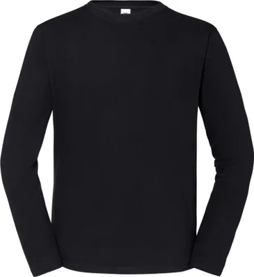Produktbild von Fruit of the Loom - "Iconic 195" T-Shirt für Herren/Damen Uni Langärmlig LT2071 (XS) (Schwarz)