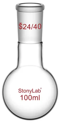 100 ml Glaseinhals-Rundkolben RBF, 24/40 Kegelschliff
