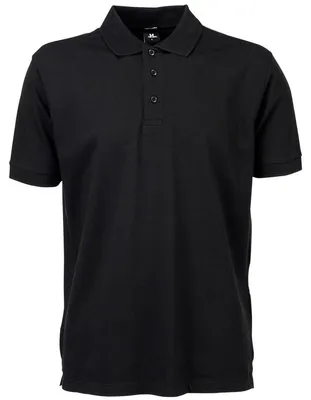 Produktbild von Tee Jays Herren Luxury Stretch Polo-Shirt, Kurzarm FK882 (3XL) (Schwarz)