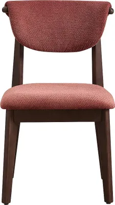 Produktbild von 2er-Set Stühle aus Strukturstoff und Kautschukholz - Braun - GABIEL