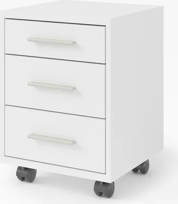 Obrázek produktu pro Rollcontainer >Clermont< (BxHxT: 40x56x40 cm) in weiß - 40x56x40cm (BxHxT)