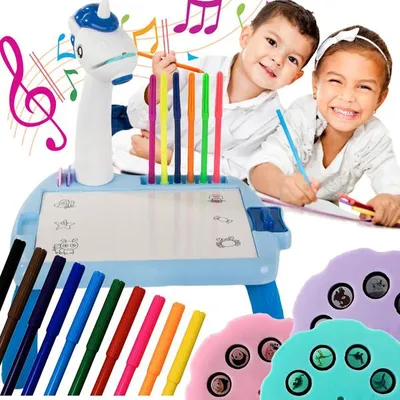 Immagine prodotto di Lavagna luminosa tavolo da disegno pennarelli per bambini pennarelli