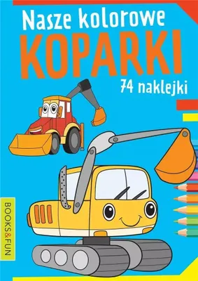 Produktbild von Unser Buntes Bagger-Malbuch Mit Aufklebern