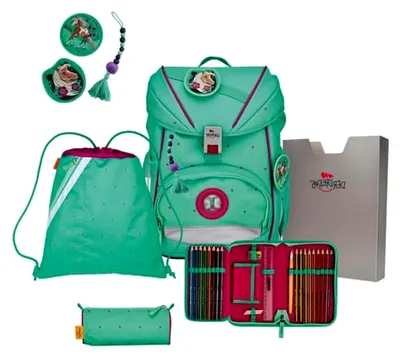 Produktbild von ErgoFlex Schulranzenset 5-teilig Peppermint Pony