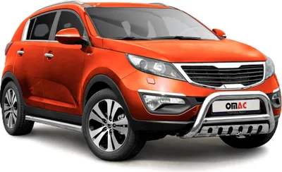 Image de Pare-Buffle Avant Pour Kia Sportage 2010-2015 en Acier Inoxy Argent