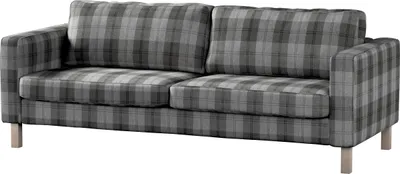 Produktbild von Dekoria Bezug für Karlstad Schlafsofa, grau-anthrazit, Bezug für Karlstad 3-Sitzer ausklappbar