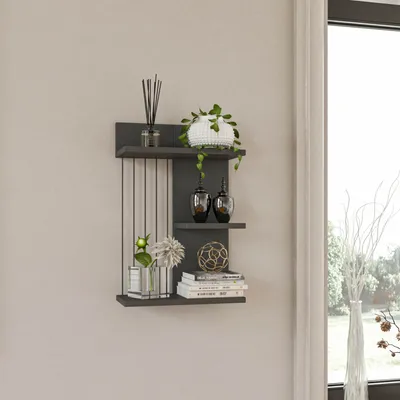 Produktbild von Skye Decor, Kinik - Anthracite, Wandregale, Anthrazit, 40 x 60 x 19 cm