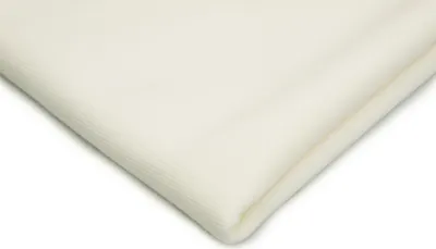 Image de Tricot Punto, surface côtelée, crème, 50 x 150 cm