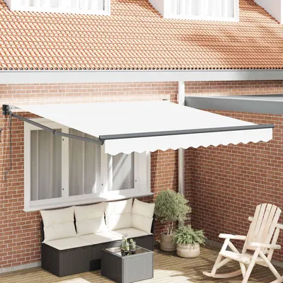 Image de Maison Exclusive - Store banne télescopique blanc 300 x 250 x 165 cm