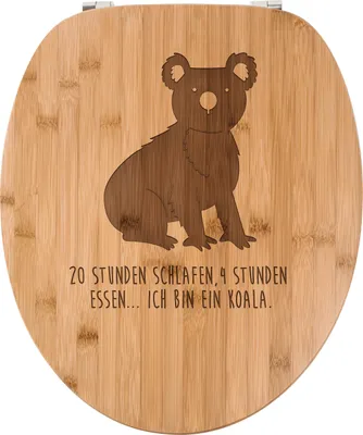 Produktbild von Mr. & Mrs. Panda Klodeckel Koala - Transparent - Geschenk, WC Brille, WC-Brille, Toilettendeckel, Sitz, Beutelbär, Beuteltier, Lustige Sprüche, Toilettenbrille, Koalabär