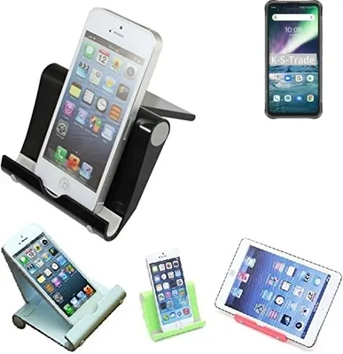 Produktbild von K-S-Trade Handy-Ständer kompatibel mit UMIDIGI Bison GT faltbarer Tischständer Smartphone Tablet Halterung Reise