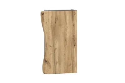 Image de Armoire suspendue "Kaprun" en MDF graphite avec une porte et 2 étagères. Dimensions (L/H/P) 30x64x20 cm