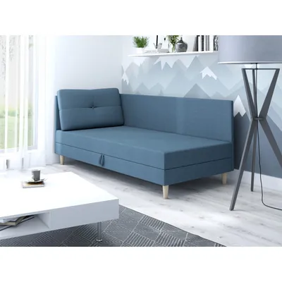 Obrázek produktu pro Čalouněná jednolůžková postel 90x195 MENDY PLUS 1 - modro šedá