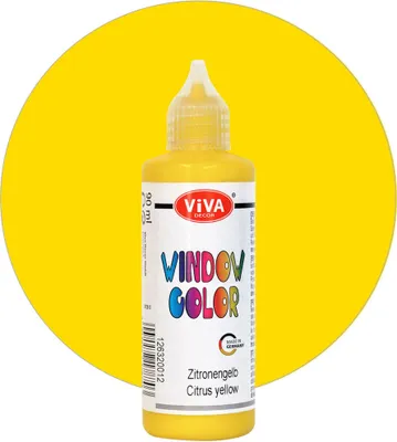 Produktbild von ViVA DECOR Window Color 80ml, Zitronengelb