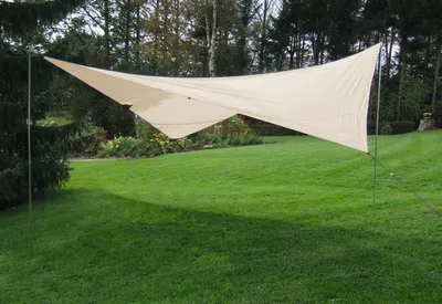 Produktbild von Sonnensegel Beige 300x400 cm – UV-Schutz UPF 80+ inkl. Zubehör