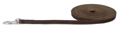 Produktbild von Das Lederband Schleppleine Weinheim Mocca, Maße: 500 cm / 12 mm