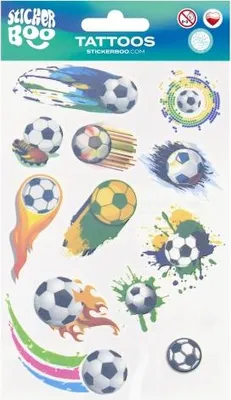 Produktbild von Starpak Soccer Tattoo, Fußball 10x18 cm Aufkleber