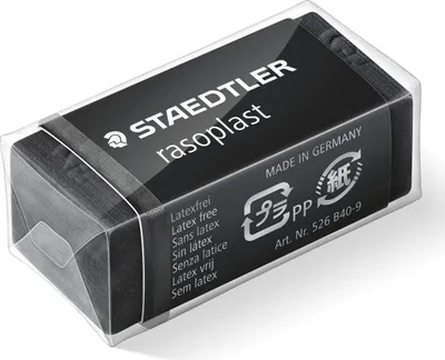 Obrázok produktu pre STAEDTLER gumička rasoplast 33x16x13mm čierna