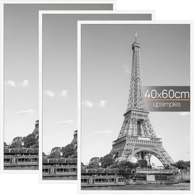 Imagen del producto de Juego de 3 marcos de fotos de 40x60 cm en blanco