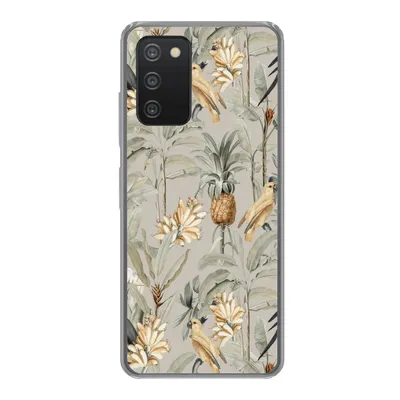 Produktbild von MuchoWow® Handyhülle Schutzhülle Hülle für Samsung Galaxy A33 5G Blume - Ananas - Vogel Silikon Softcase Handy Hülle - Kartenhalter