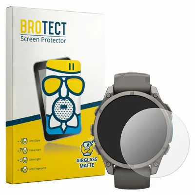 Produktbild von BROTECT Entspiegelungs Schutzglas für Garmin Fenix 9 (47 mm) Schutzfolie Panzer Folie Glas Display Schutz matt