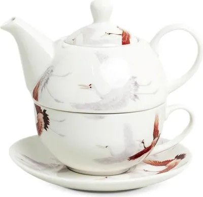 Produktbild von Royal Tea | Teeset Tea For One - Weiß - 400 Ml - Ziermuster - Porzellan
