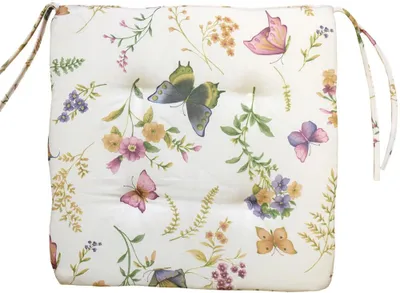Immagine prodotto di Cuscino per sedia cuscino per seduta farfalle stile casa di campagna colorate 42x42 cm