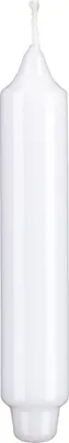 Produktbild von Lackkerzen Stabkerzen mit Zapfenfuß Weiß 250 x Ø 30 mm, 12 Stück