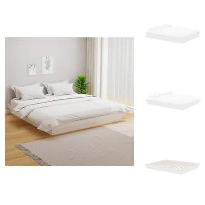 Obrázek produktu pro vidaXL Postel z masivu bílá 160x200 cm - Postele a válendy