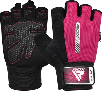 Produktbild von RDX Sports Fitness-Handschuhe W1 - Mit offenen Fingerspitzen - Rosa - S