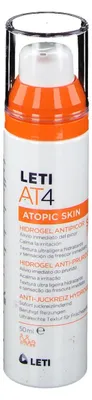 Obrázek produktu pro LETI AT4 Anti-Itch Hydrogel - Zklidňující SOS pomocník proti mučivému svědění suché pokožky nebo pokožky se sklonem k neurodermatitidě, 50 ml gel