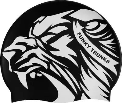 Produktbild von Funky Trunks Silicone Swimming Neoprenkappe Schwarz Schwarz One Size