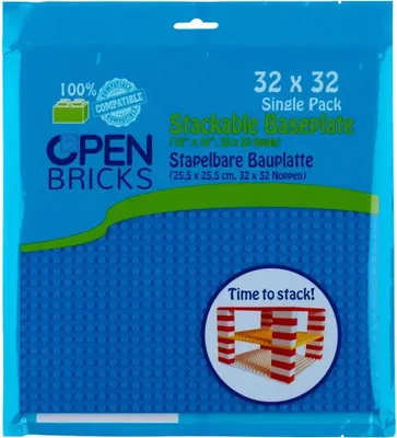 Produktbild von Open Brick Source GmbH & Co. K Open Bricks Baseplate 32x32 blue, 1 Stück 5