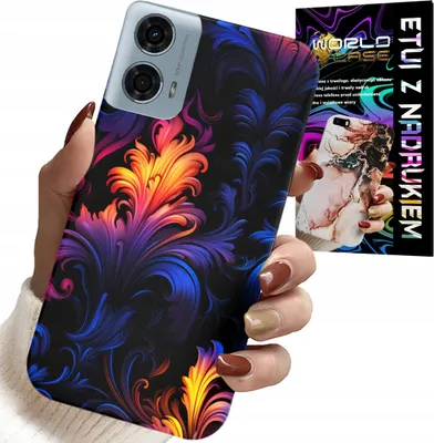 Obrázok produktu pre Puzdro Motorola G24 / G04 – Abstraktné farebné vzory + fólia