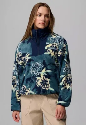 Produktbild von Columbia Sequoia Grove Printed Half Zip Damen Fleece Pullover Blau XS