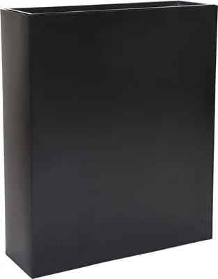 Produktbild von VIVANNO Raumteiler pulverbeschichtetes Stahlblech ELEMENTO Kasten, Strukturschwarz mit Muster - 75x25x90 cm