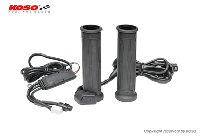 Image de Poignées chauffantes KOSO Apollo-X avec chauffage auxiliaire ATV/Snowmobile 7/8+7/8