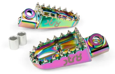 Produktbild von STR8 MX EVO CNC Fußrasten Neochrom RIEJU MRT