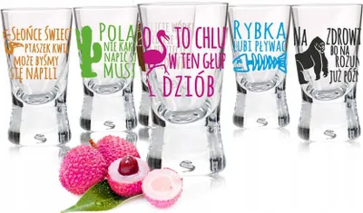 Obrázok produktu pre Sada 6 pohárov na vodku, 25 ml – Zvieratá