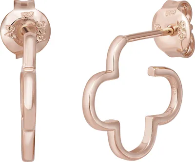 Produktbild von cai Creole 925 Sterling Silber rosé vergoldet Kleeblatt klein