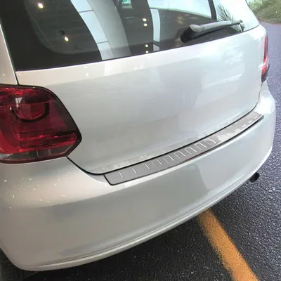 Zdjęcie produktu dla Zderzak ochronny do VW Polo hatchback 2009-2017 chrom szczotkowany