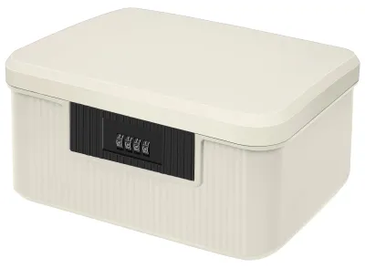 Immagine prodotto di Contenitore di stoccaggio a 2 scomparti, dimensioni 26 x 21 x 12 cm, con serratura a combinazione, per una conservazione sicura