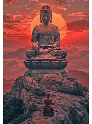 Diamond Painting Buddha 40x50 cm DIY Malen nach Zahlen Erwachsene